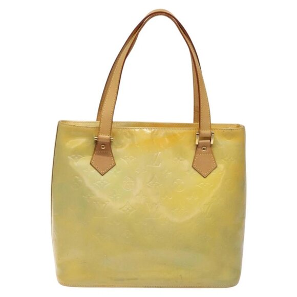 LOUIS VUITTON Monogram Vernis Houston Hand Bag Gris M91053 LV Auth 117329 - Picture 9 of 14